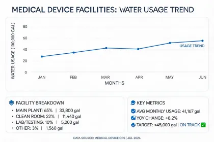 Water usage chart